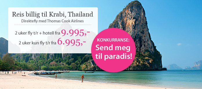 Reis billig til Krabi, Thailand